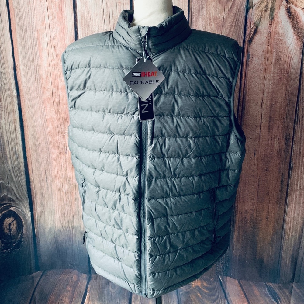 32 Degrees Down Winter Vest XL Packable